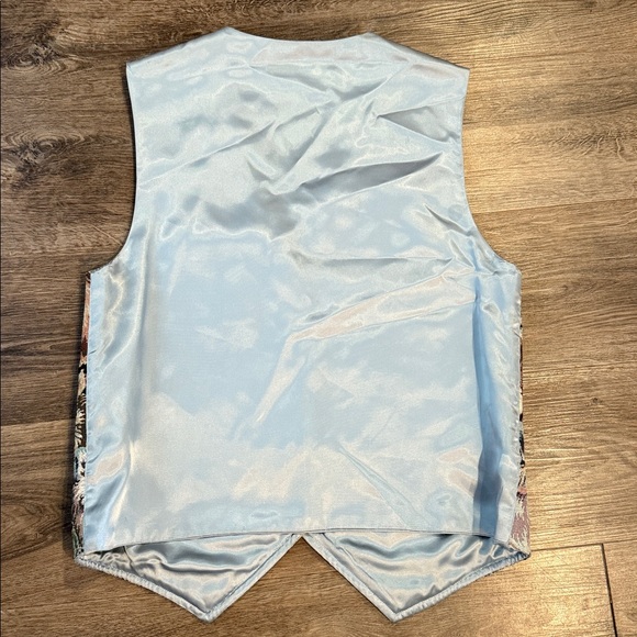 Vintage Tapestry Cat Vest 80s 90s Novelty Size M - Picture 6 of 6